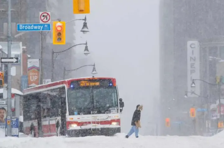 دوشنبه توفان زمستانی دیگری تورنتو را درخواهد نوردید